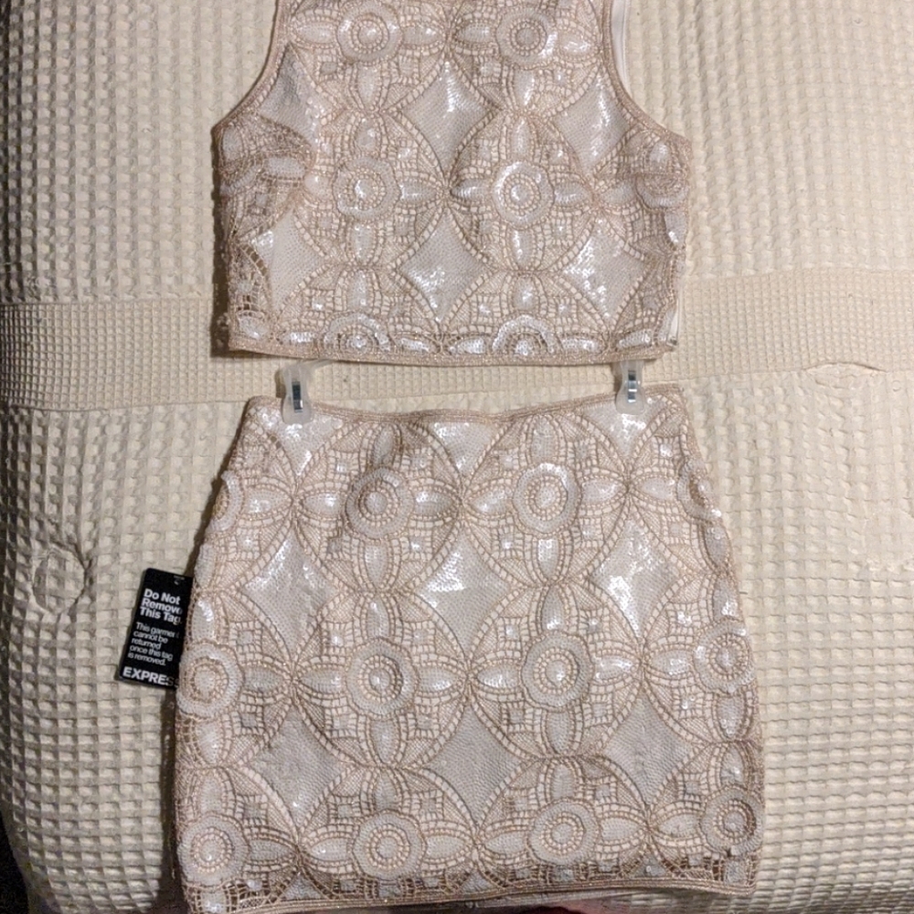 Express sequined matching set